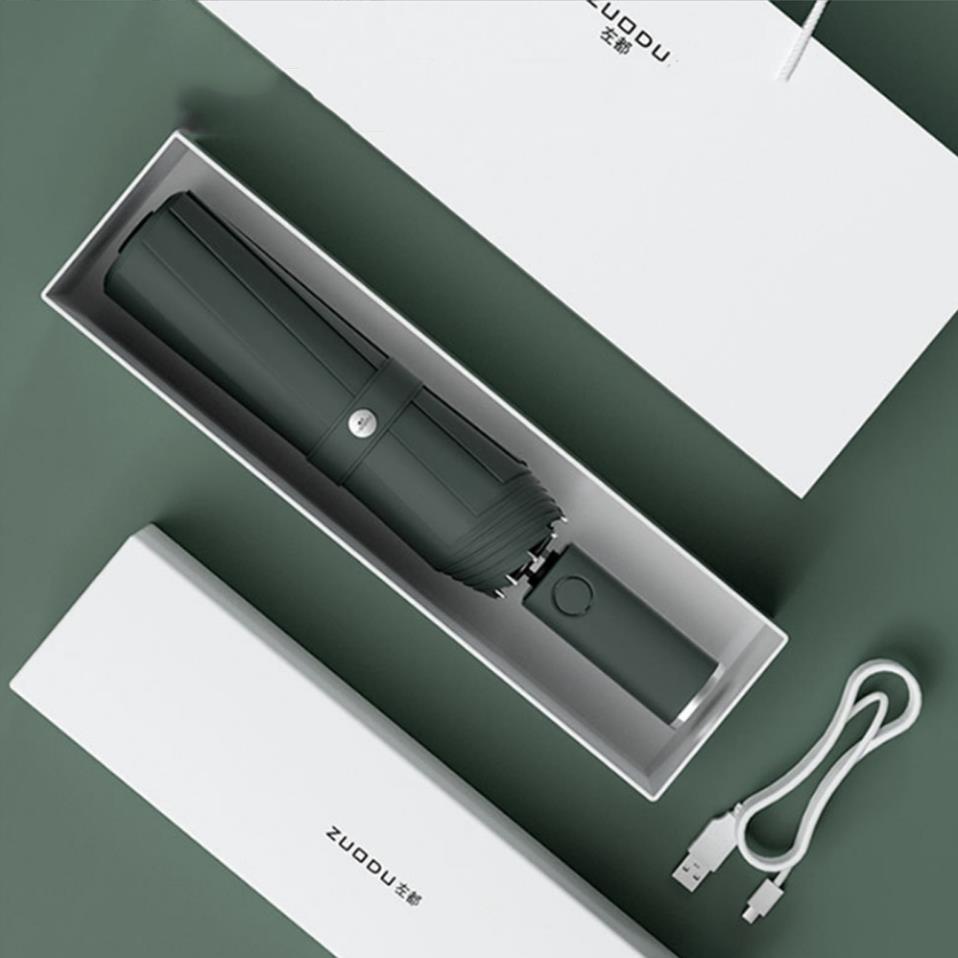 Ô dù che mưa có đèn led siêu sáng, ô dù thông minh gấp mở chỉ với một nút bấm