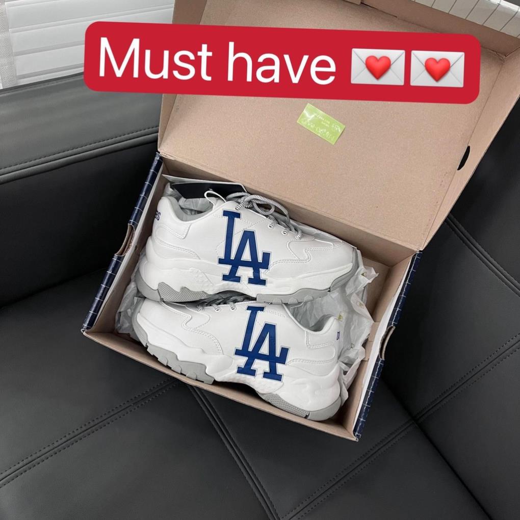 GIÀY SNEAKER MLB BIG BALL CHUNKY LA DODGER  - *ĐẾ XÁM* - 32SHC1111-07W