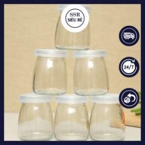 Bộ Hũ Làm Sữa Chua 12 Cái Hộp 12 hũ thủy tinh đựng sữa chua ssr