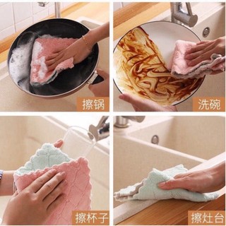 Khăn lau bếp PTLUXURY 2 mặt siêu thấm [ Hàng Tốt ]
