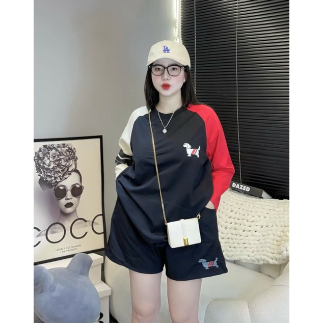 SET BỘ THOME  CHÓ PHỐI TAY 2 MÀU QUẦN ĐÙI
