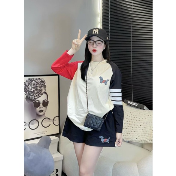 SET BỘ THOME  CHÓ PHỐI TAY 2 MÀU QUẦN ĐÙI