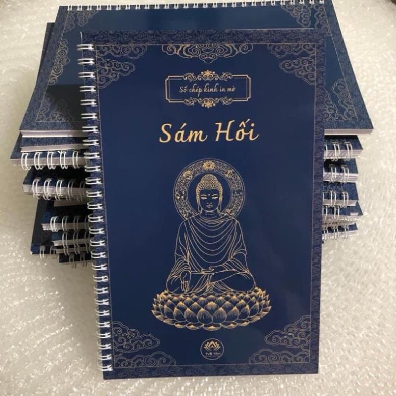 CAO CẤP, Combo 4 quyển chép kinh chữ in mờ ĐỊA TẠNG, CHÚ ĐẠI BI, DƯỢC SƯ, SÁM HỐI