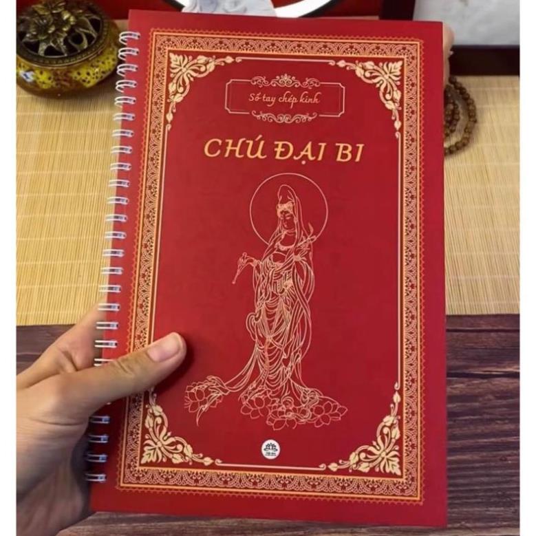 CAO CẤP, Combo 4 quyển chép kinh chữ in mờ ĐỊA TẠNG, CHÚ ĐẠI BI, DƯỢC SƯ, SÁM HỐI