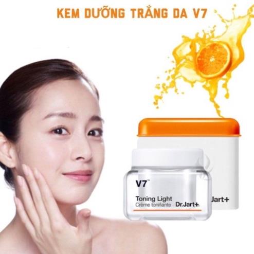 Kem Dưỡng Trắng Da V7 Toning Light Dr.Jart+,cải thiện vùng da bị cháy nắng Làm mờ vết nám, tàn nhang, thâm mụn