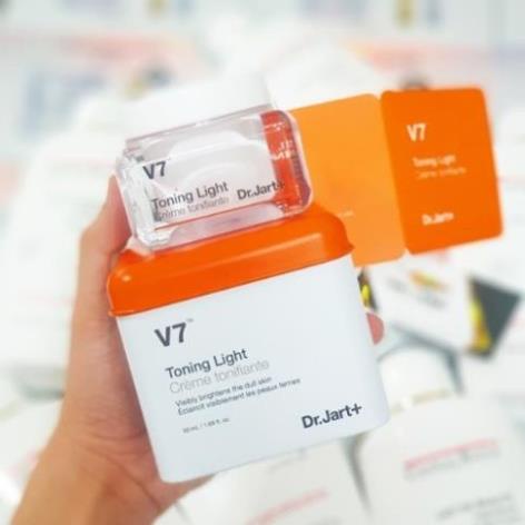 Kem Dưỡng Trắng Da V7 Toning Light Dr.Jart+,cải thiện vùng da bị cháy nắng Làm mờ vết nám, tàn nhang, thâm mụn