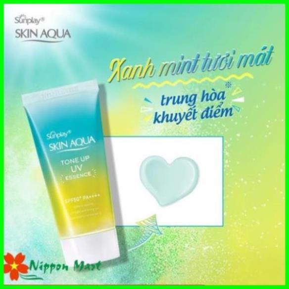 Kem chống nắng Skin Aqua  Nhật Bản lên tone trắng sáng Tone up UV SPF 50+ PA++++ 80gr Aya.official
