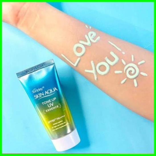Kem chống nắng Skin Aqua  Nhật Bản lên tone trắng sáng Tone up UV SPF 50+ PA++++ 80gr Aya.official