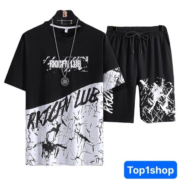Bộ quần áo nam LUB mùa hè phối màu siêu hot chất thun cao cấp M00