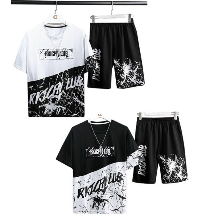 Bộ quần áo nam LUB mùa hè phối màu siêu hot chất thun cao cấp M00