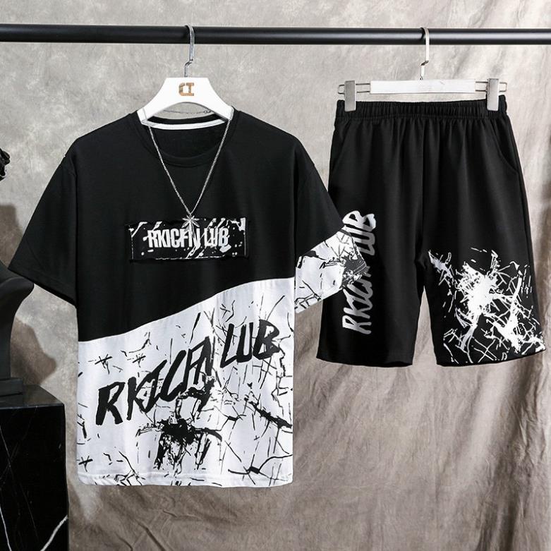 Bộ quần áo nam LUB mùa hè phối màu siêu hot chất thun cao cấp M00