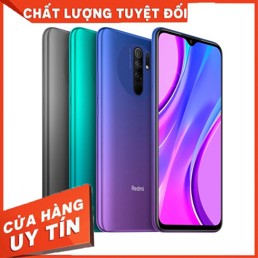 Điện thoại Xiaomi Redmi 9 4/64gb fullbox  hàng chính hãng bảo hàng 12 tháng  lỗi 1 đổi 1