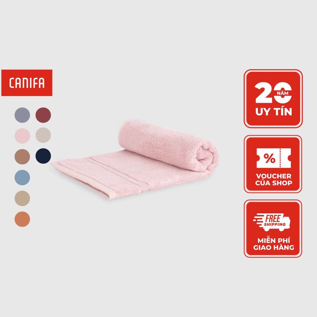 Khăn tắm CANIFA chất liệu bamboo cotton mềm mại 9HA22A002