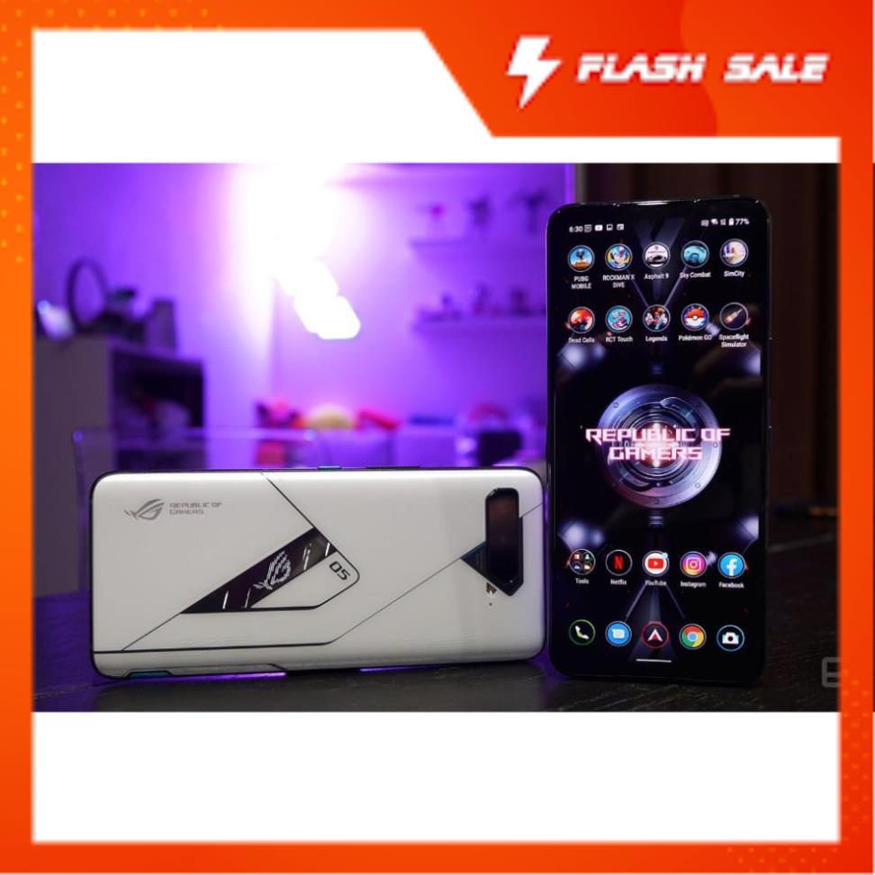 ĐIỆN THOẠI ASUS ROG PHONE 5 CHIP SNAP 888 Hàng Chính Hãng , Fullbox BH 12 Tháng full phụ kiện