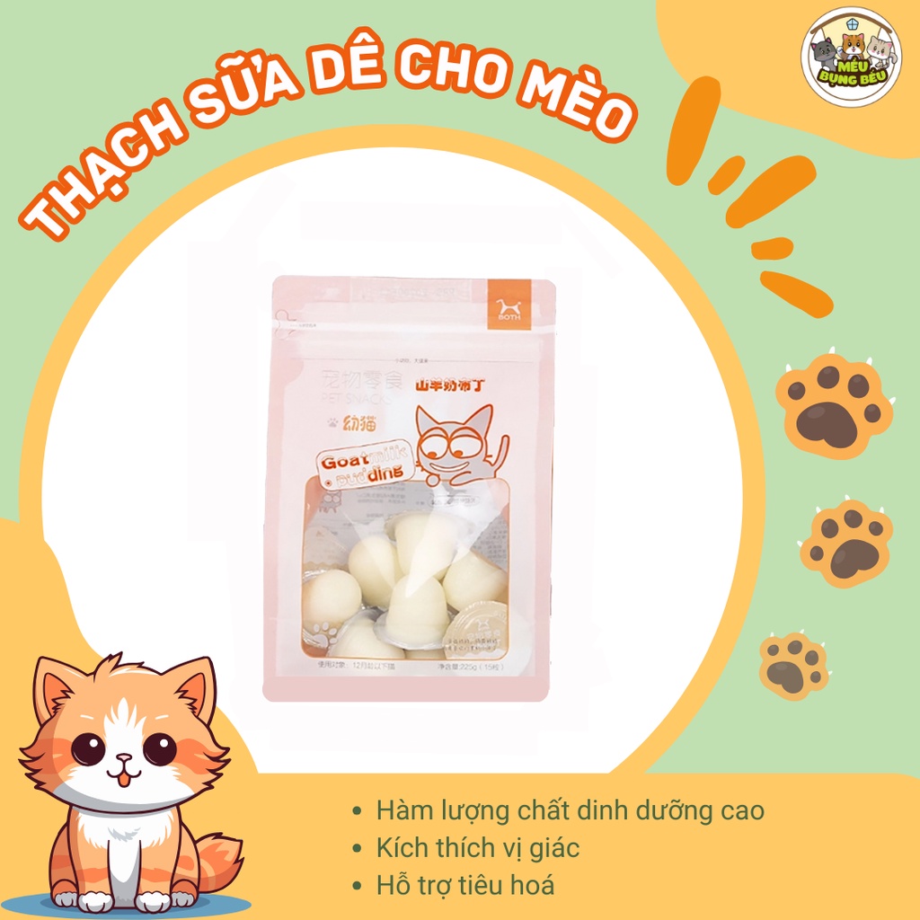 Pudding sữa dê cho mèo