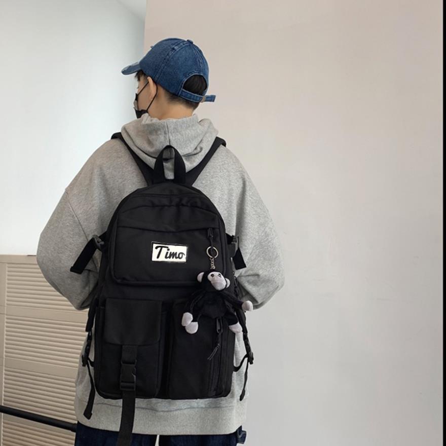 Balo nam Balo đi học nữ phong cách ulzang đẹp cá tính nhiều ngăn đựng laptop đi chơi  BL4