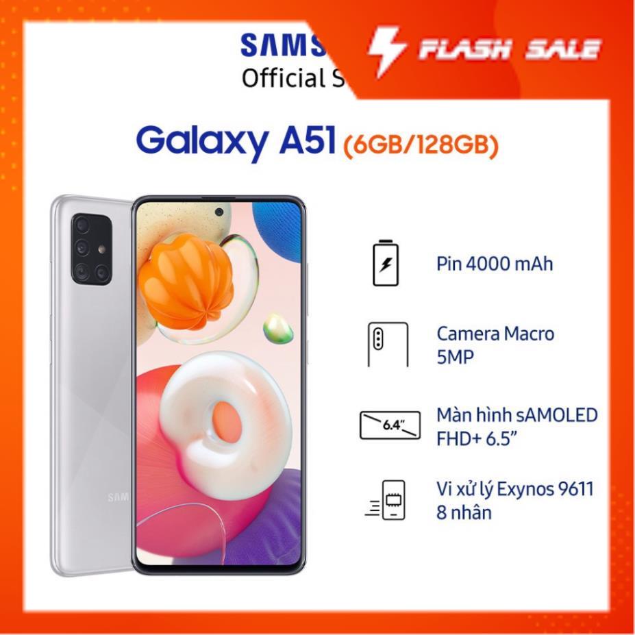 Điện thoại Samsung Galaxy A51 - Hàng chính hãng , Máy mới , Bảo hành 12 tháng Lỗi 1 Đổi 1