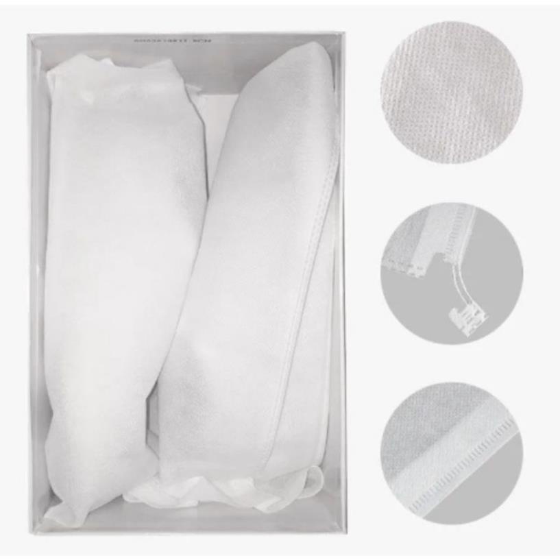 Túi đựng giày đa năng có dây rút màu trắng