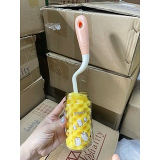 Bộ Cọ rửa bình sữa cao cấp 3 chi tiết [Tay cầm xoay 360 độ]
