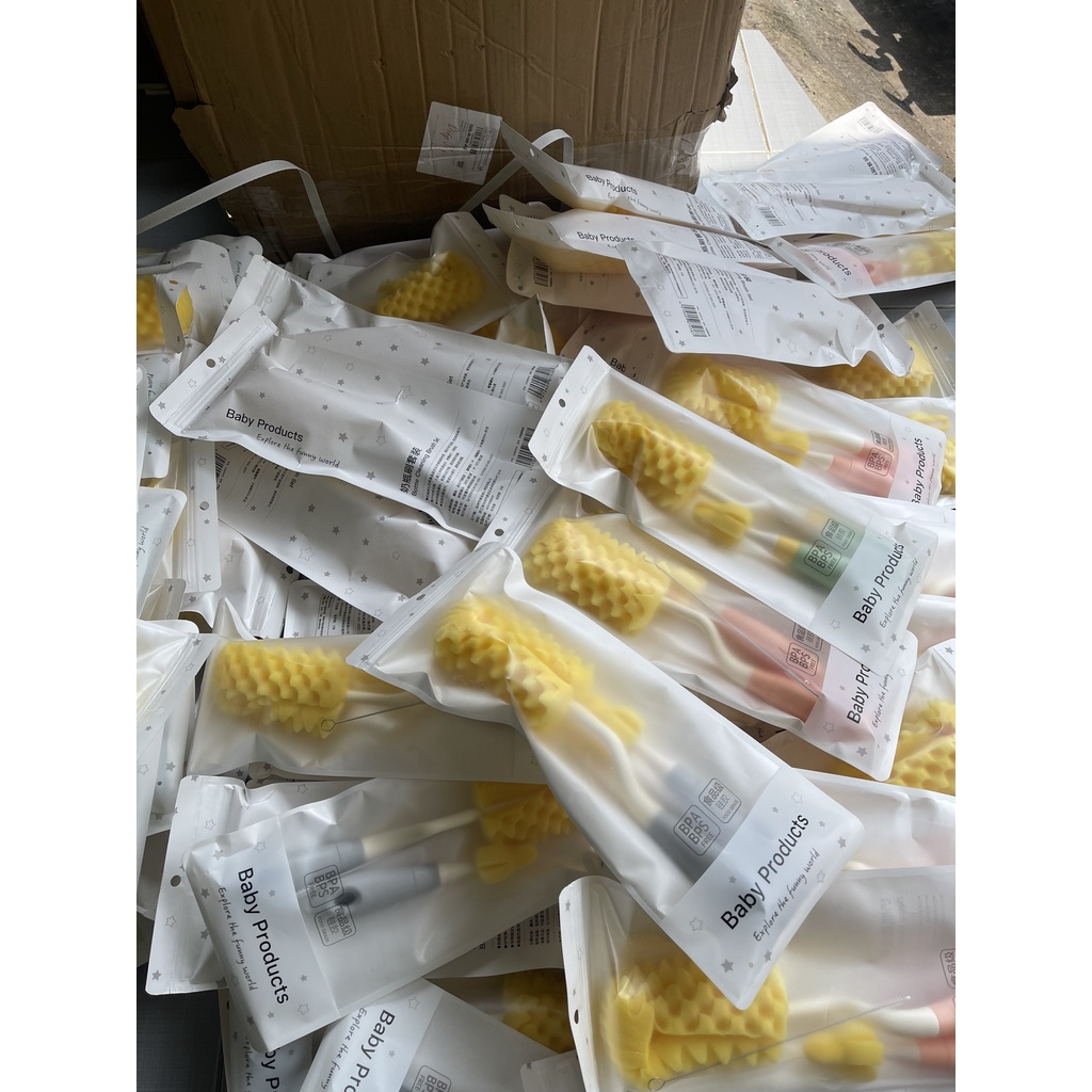 Bộ Cọ rửa bình sữa cao cấp 3 chi tiết