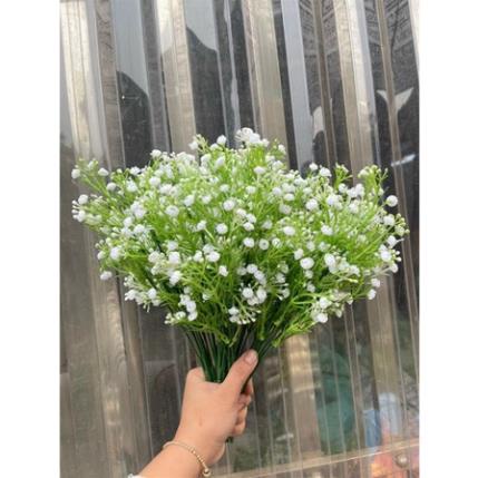 Hoa Giả Hoa By, Cụm Hoa Baby Nhựa Trang Trí Dài 35cm