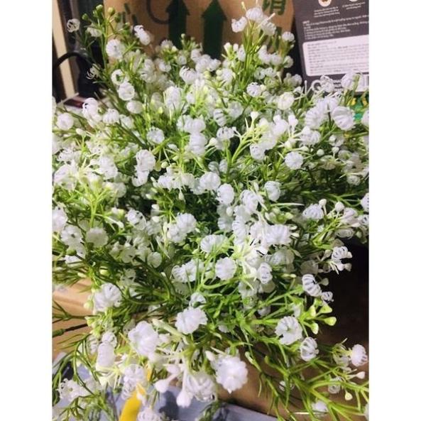 Hoa Giả Hoa By, Cụm Hoa Baby Nhựa Trang Trí Dài 35cm