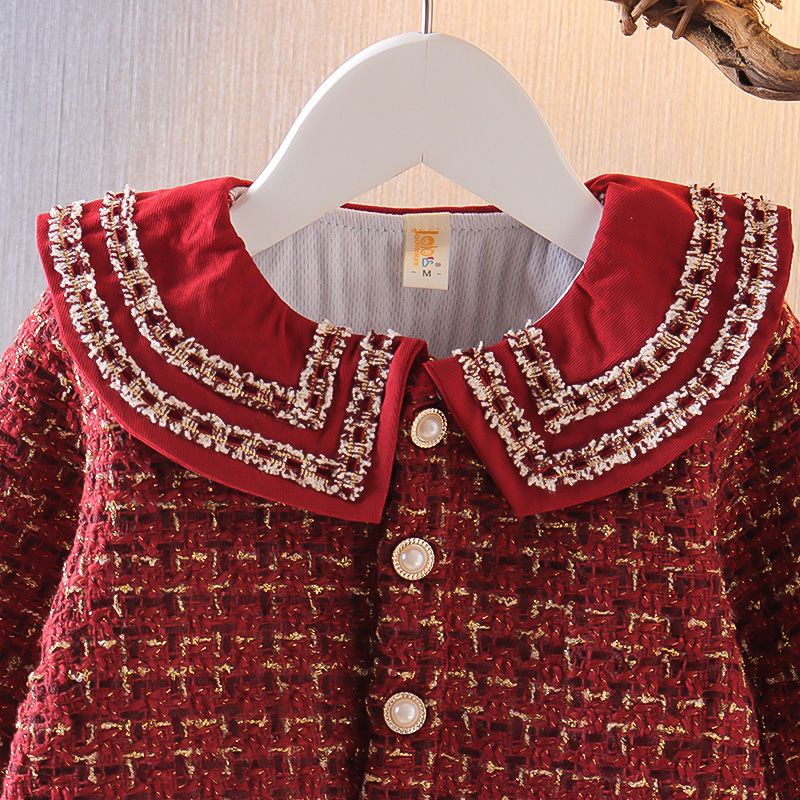 Bộ Đồ Thời Trang Hàn Quốc Họa Tiết Kẻ Ô Phong Cách Phương Tây Thời Trang Thu Đông Hàng Mới 2021 Dành Cho Bé Gái