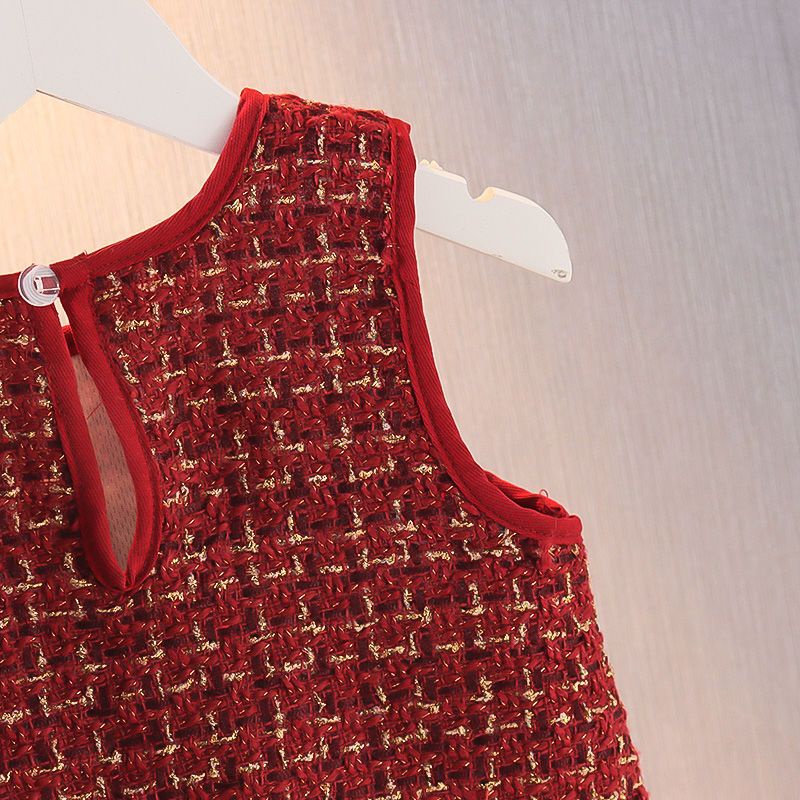 Bộ Đồ Thời Trang Hàn Quốc Họa Tiết Kẻ Ô Phong Cách Phương Tây Thời Trang Thu Đông Hàng Mới 2021 Dành Cho Bé Gái