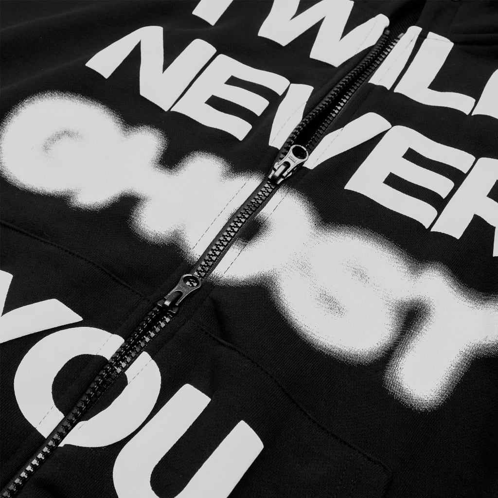 Áo Hoodie Full Zip Boxy "Ghost" 100% Cotton  - SOUSTATE Chính Hãng