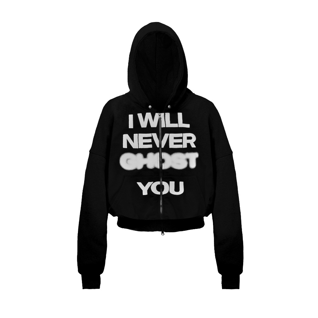 Áo Hoodie Full Zip Boxy "Ghost" 100% Cotton  - SOUSTATE Chính Hãng