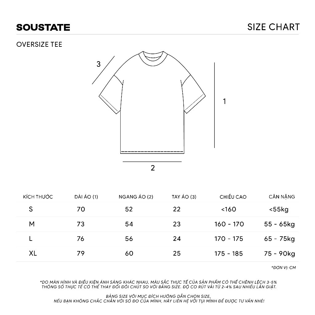 ÁO THUN OVERSIZE SOUSTATE BASIC