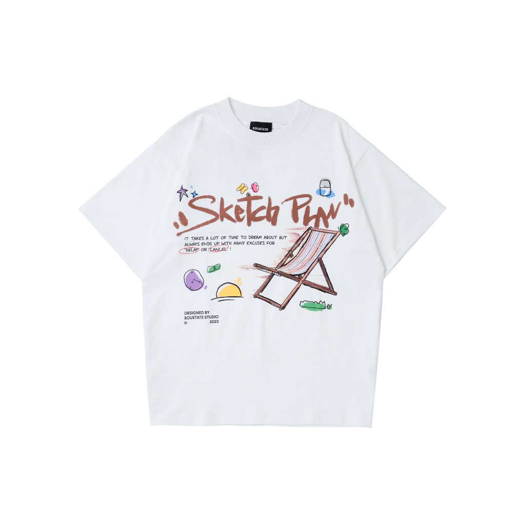 Áo Thun Classic Fit SOUSTATE "Sketch Plan"