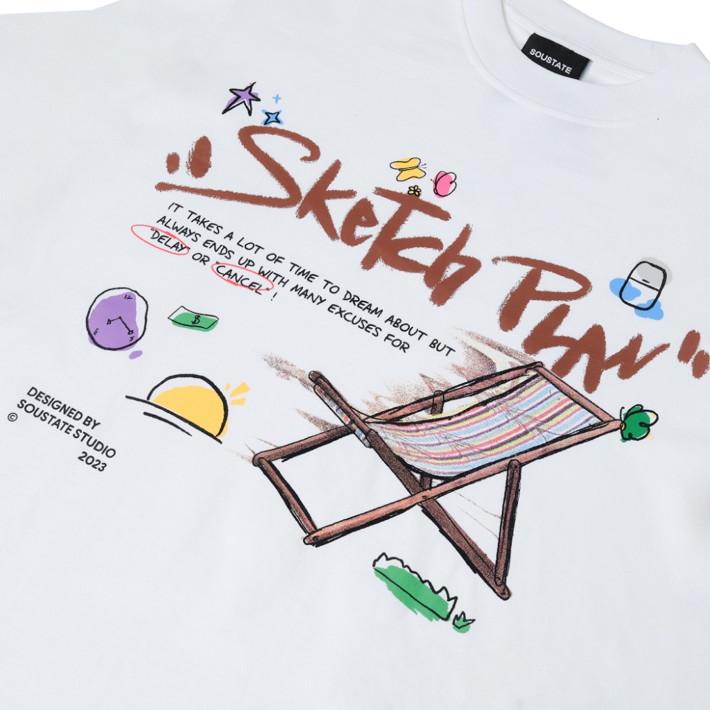 Áo Thun Classic Fit SOUSTATE "Sketch Plan"