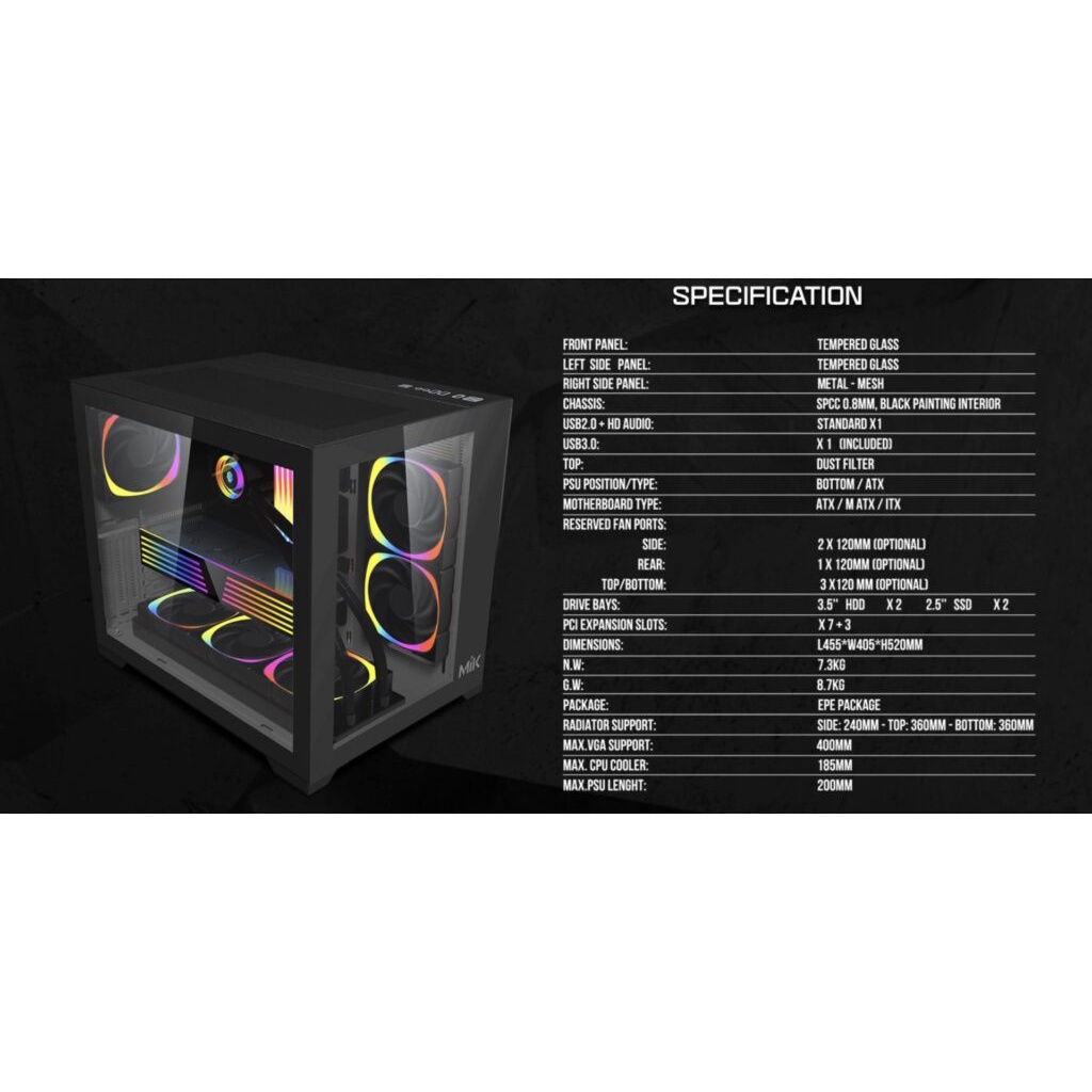 Vỏ Case MIK LV12 WHITE