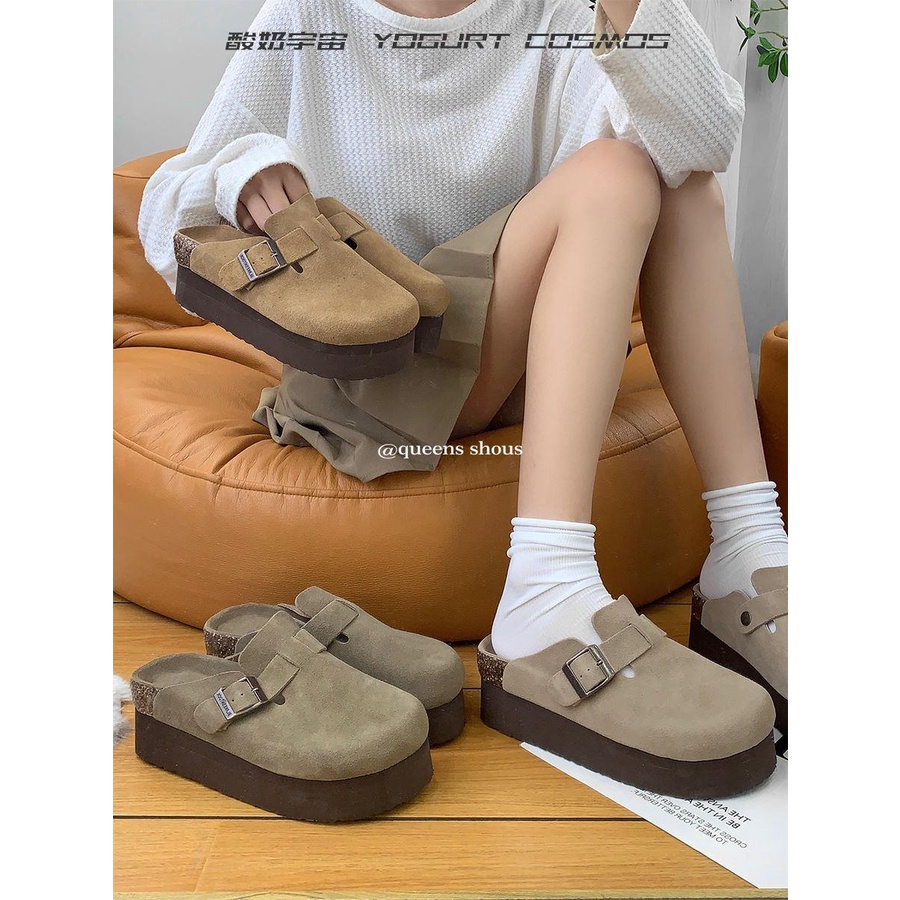 Yogurt Giày birkenstock Đế Dày Thời Trang Mùa Hè 2023 Phong Cách Mới Cho Nữ