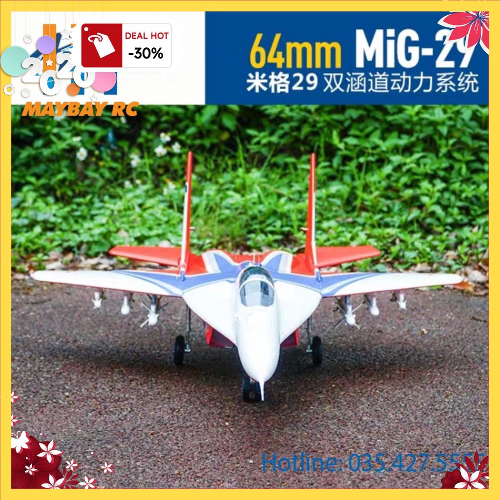 Máy bay điều khiển MIG 29 dual EDF 64mm MiG-29 64mm EDF PNPtặng ôtô tặng ô tô