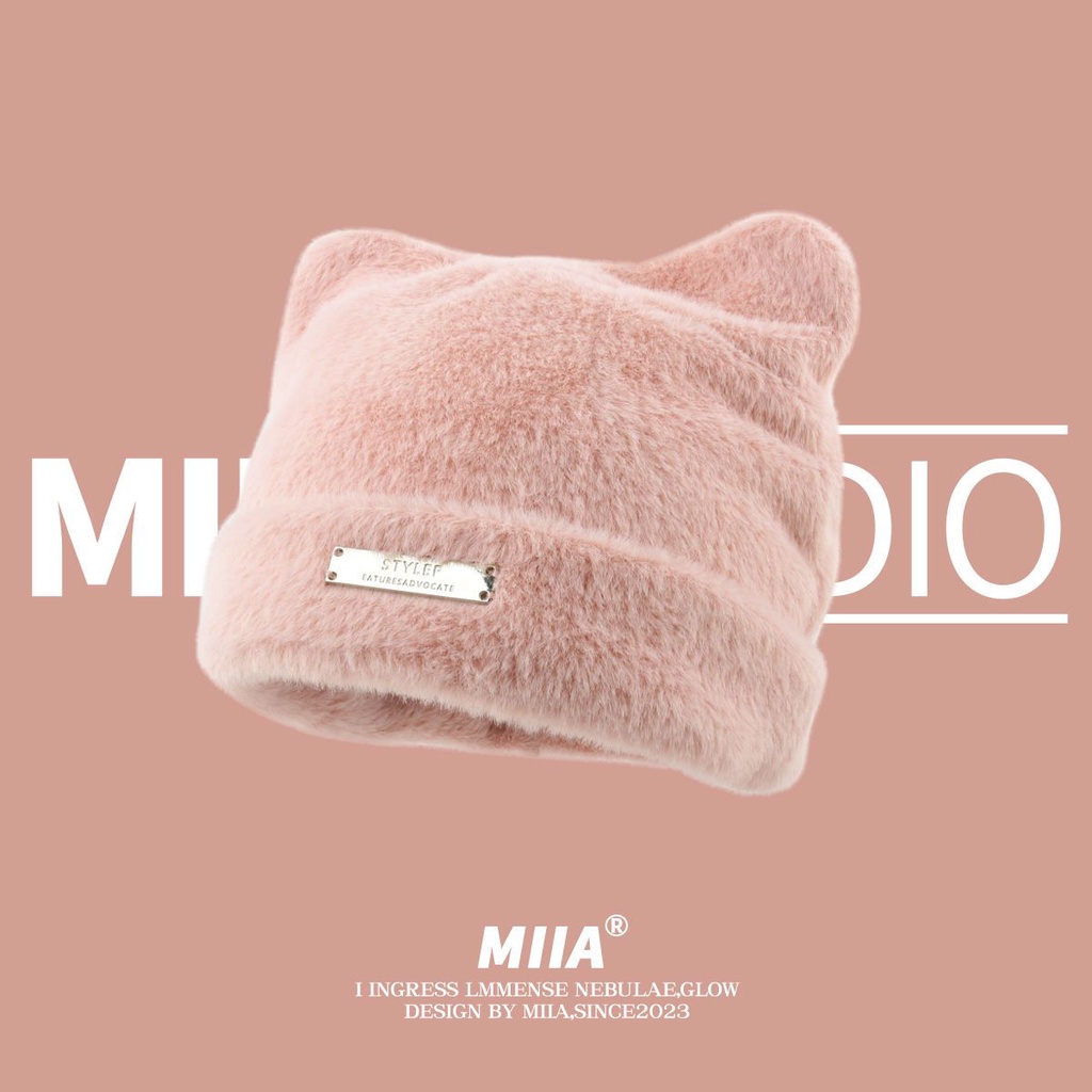 Nón Len Tai Mèo Dễ Thương Cho Nữ