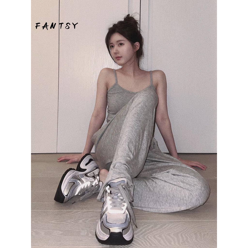 Giày Thể Thao Da Đế Dày Buộc Dây Phối Lưới Màu Bạc Thời Trang Thu Đông 2023