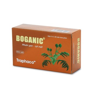 Viên uống Boganic bao phim, bao đường hộp 100 viên giải độc gan, bảo vệ gan