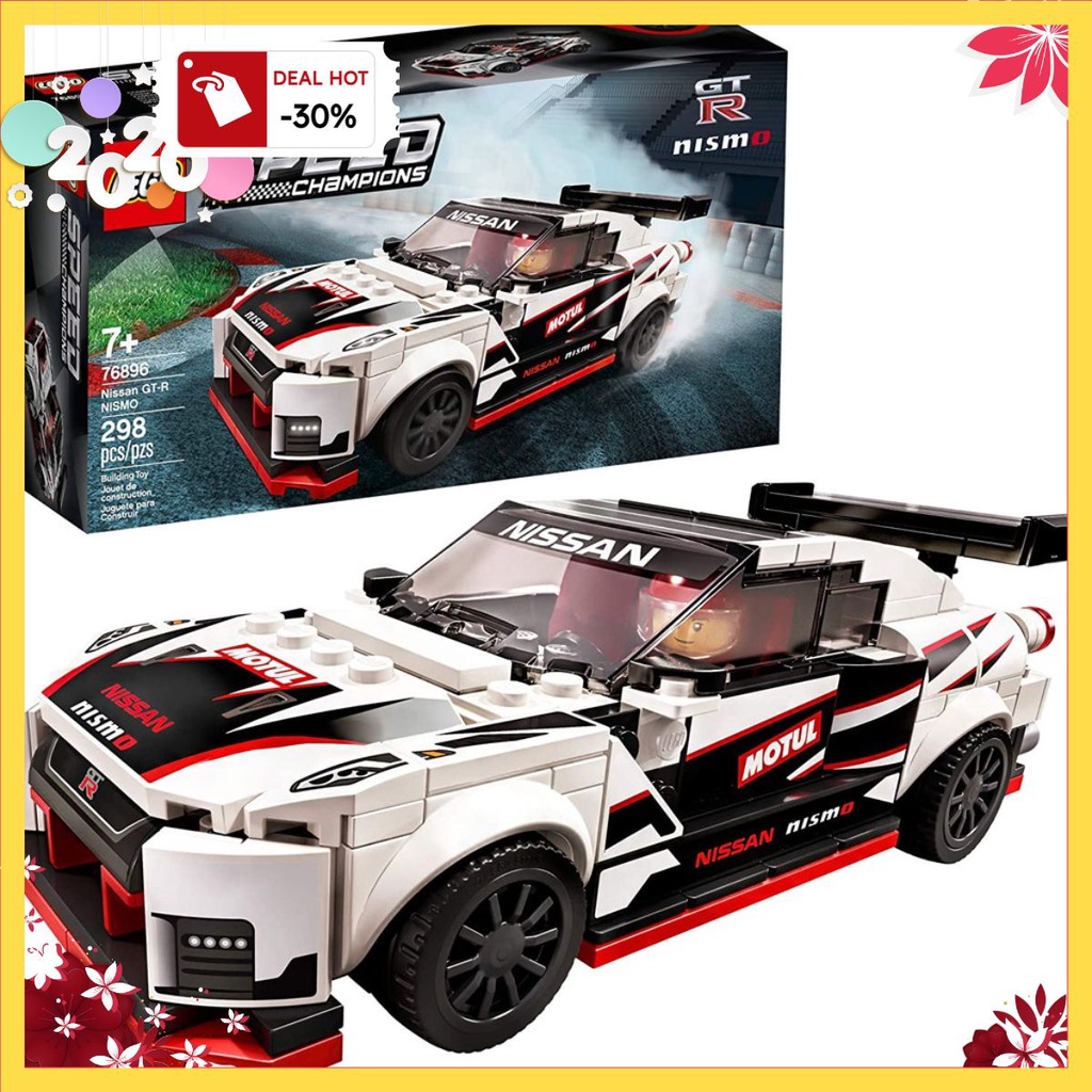Xả hàng LEGO Speed Champions 76896 Siêu xe Nissan NISMO với 298 chi tiết lego tặng kèm xe