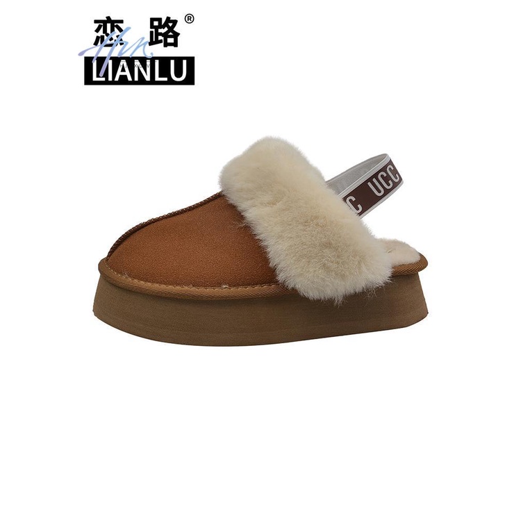 Dép Bông Đi Trong Nhà Đế Dày Chống Trượt Thời Trang Thu Đông Mới 2023