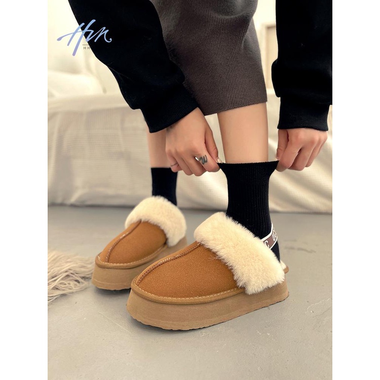 Dép Bông Đi Trong Nhà Đế Dày Chống Trượt Thời Trang Thu Đông Mới 2023