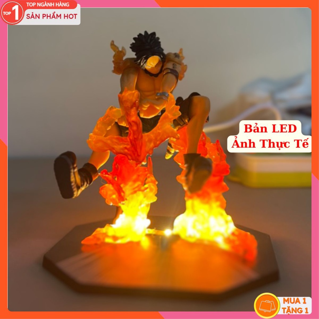 Mô Hình ACE Thập Giá 15Cm Mô hình One Piece Cao Cấp, Figure Mô Hình Anmie One Piece Luffy Vua Hải Tặc
