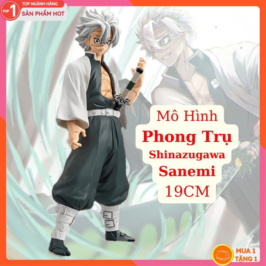 Mô Hình Phong Trụ Shinazugawa Sanemi 19CM Cao Cấp Mô hình Kimetsu no Yaiba Cao Cấp, Figure Mô Hình Anmie Thanh Gươm Diệt
