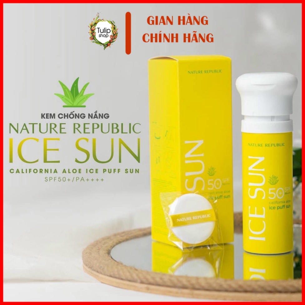 Chính hãng Kem chống nắng Ice Sun Nature Republic SPF 50 PA+++ Hàn Quốc
