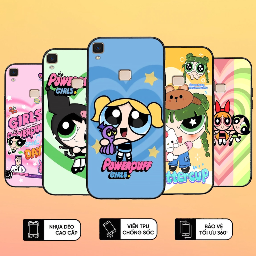 Ốp Lưng Vivo V3 Max in hình powerpuff girls cute mẫu mới hot trend
