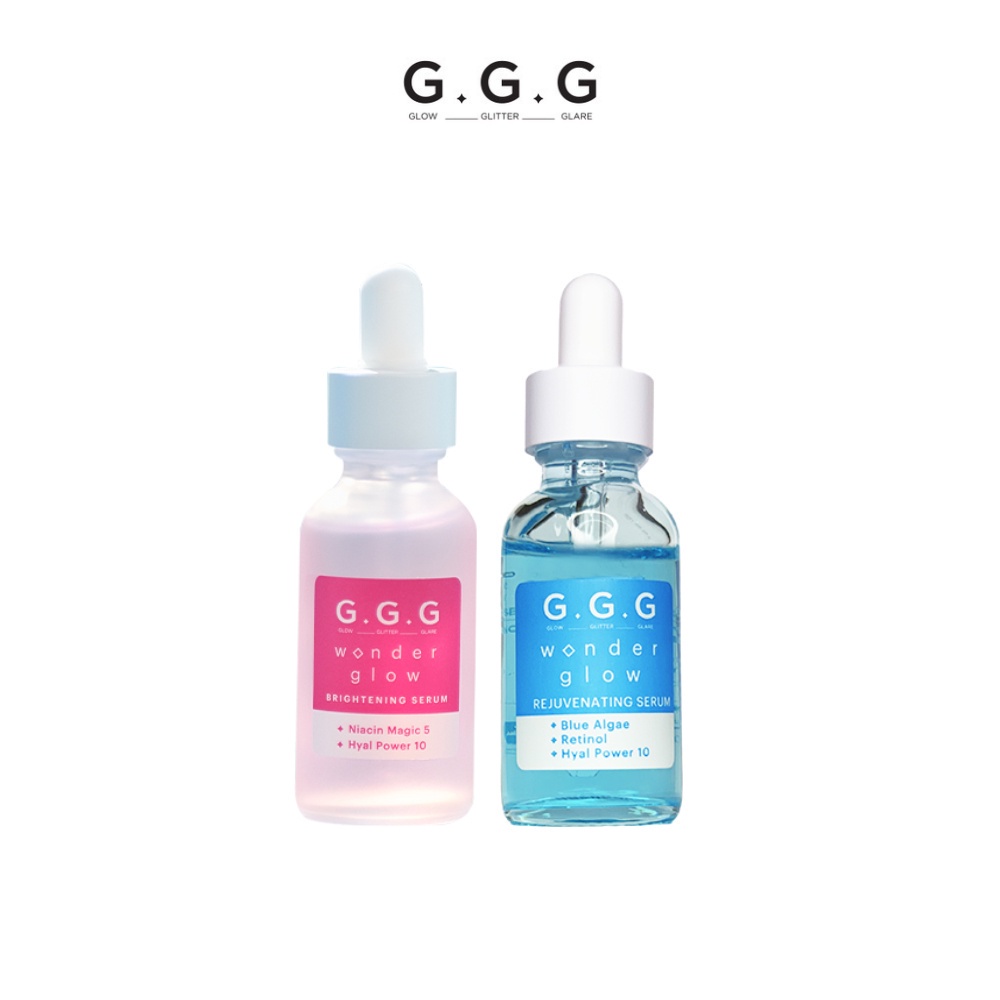 Combo Tinh Chất HA Cấp Ẩm Sâu Căng Bóng Trẻ Hóa Da GGG Wonder Glow Serum 30ml x 30ml