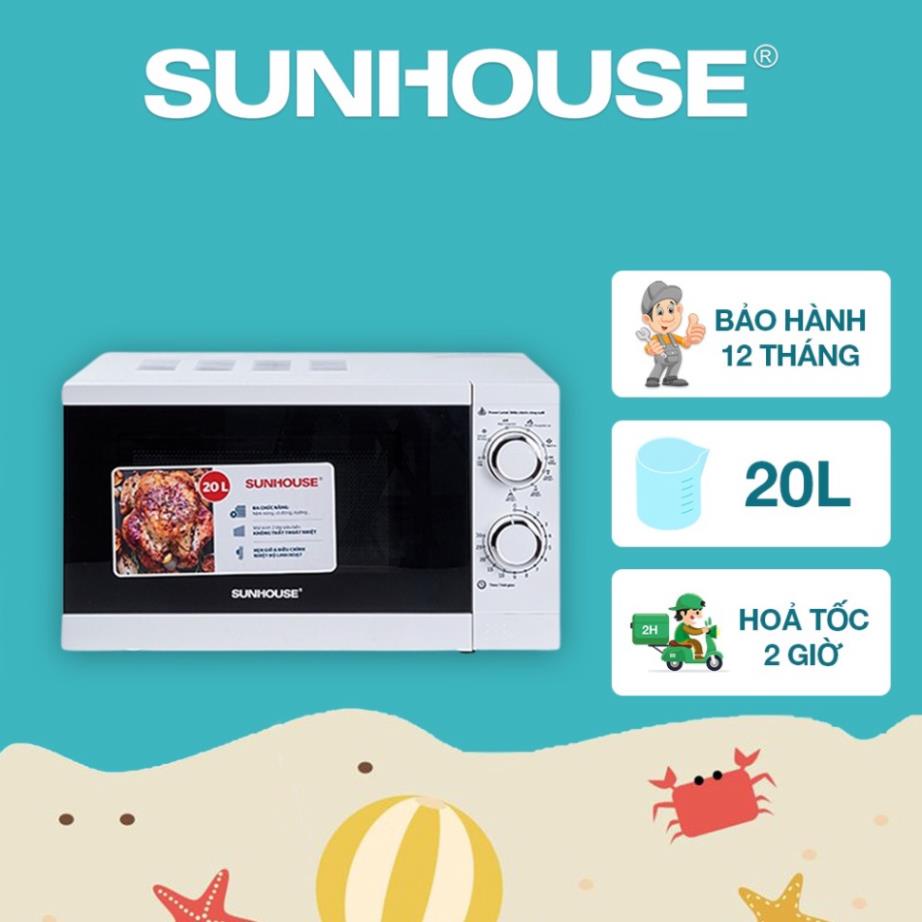 [Chính hãng] Lò vi sóng 20L SUNHOUSE SHD4820