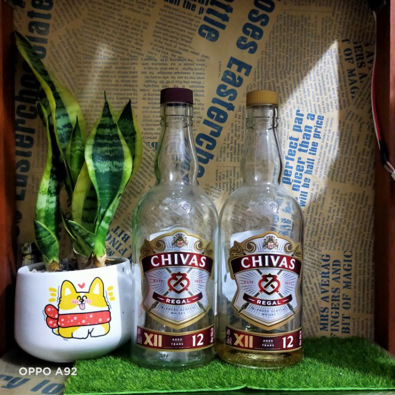 VỎ CHAI CHIVAS 12 CAO không có tem cổ