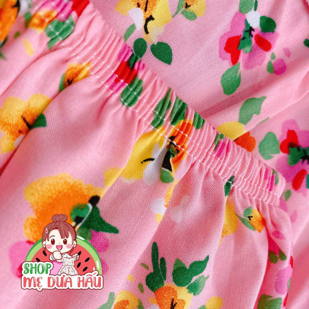 Bộ hè bé gái bộ tole tiểu thư dài tay bé gái 8-32kg shop mẹ dưa hấu